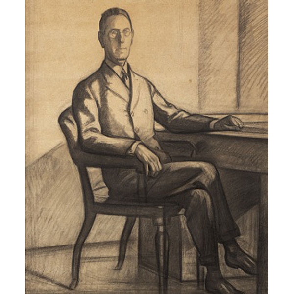 AURELIO ARTETA ERRASTI  (Bilbao 1879 - México 1940) "Retrato caballero"