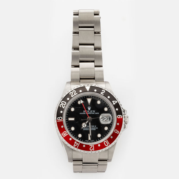 Reloj de caballero marca Rolex modelo Oyster Perpetual "GMT Master II" Superlative Chronometer Officially Certified.