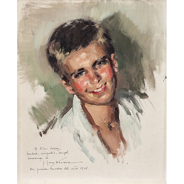 José Cruz Herrera (La Línea de la Concepción, Cádiz, 1890 - Casablanca, Marruecos, 1972) "Retrato de niño"