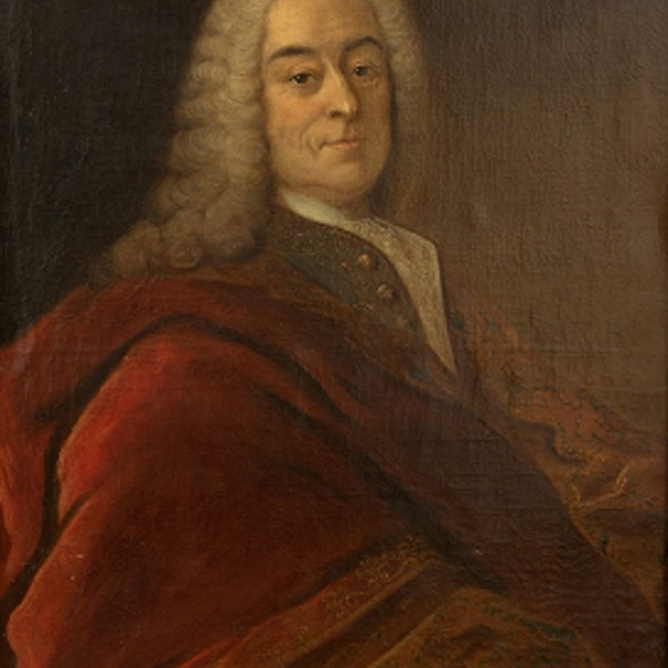 ESCUELA FRANCESA  (S. XVIII) "Retrato de Voltaire"