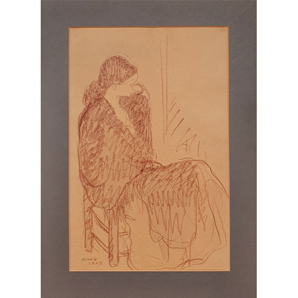 Isidre Nonell Monturiol: "Gitana sentada" (1909)