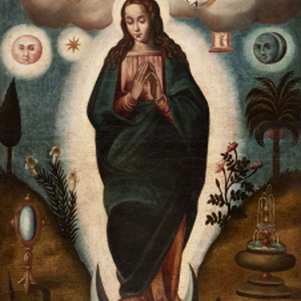 ESCUELA ESPAÑOLA  (S. XVII) "Virgen Inmaculada"