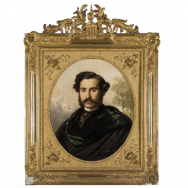 Dionisio Fierros. Retrato de Rosendo Díaz  (1858)