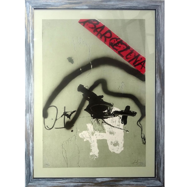 Antoni Tàpies: "Barcelona '92" XXI/XLV. Litografía