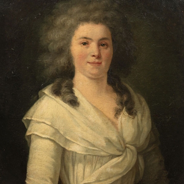 ESCUELA FRANCESA   (Fin S. XVIII - Pp. S. XIX) "Retrato de dama"