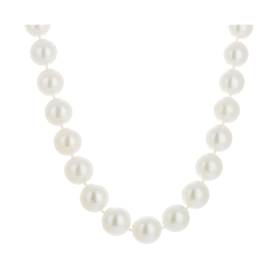 Collar de perlas cultivadas Australianas en degradé 14,5 – 12,5 mm. con cierre en oro blanco y diamantes talla brillante.