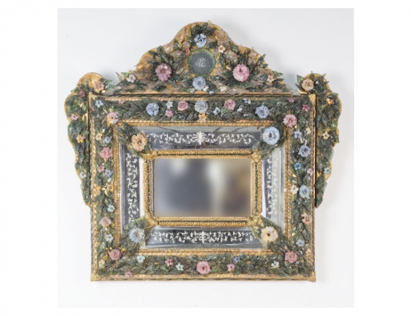 Espejo de cristal de Murano