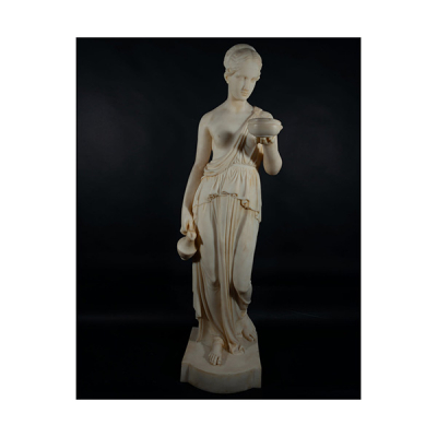 Gran Decorativa Venus italiana en Alabastro italiano tallado para decoración de interiores, siglo XX.