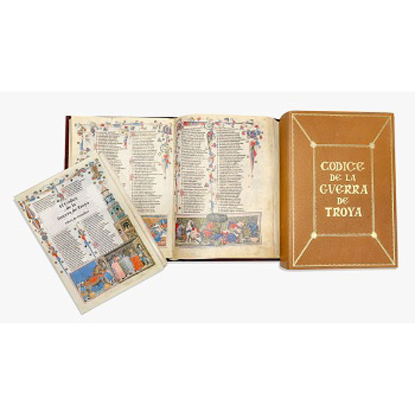 Códice de la Guerra de Troya fascimil cuyo original se encuentra en la Biblioteca Nacional de Rusia (San Petesburgo)