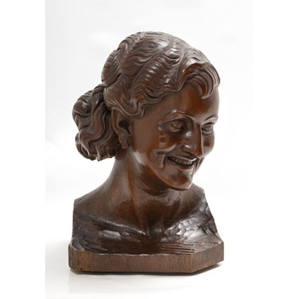 JULIO  BEOBIDE DE GOIBURU  (1891 - 1969) "Busto de mujer del autor"