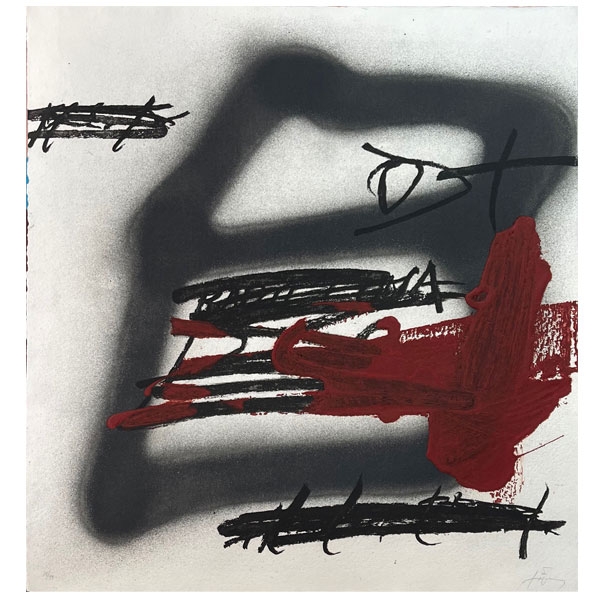 Antoni Tàpies: "Forma ombrejada" 18/99 (1987)
