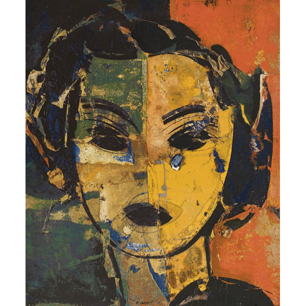 MANOLO VALDÉS (1942) "Matisse como pretexto (2001)". Serigrafía sobre lienzo.