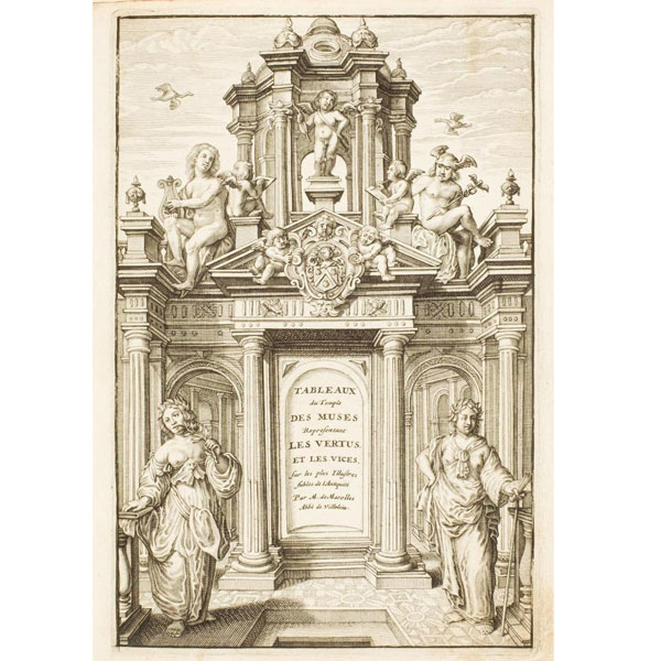 MICHEL DE MAROLLES - "TABLEAUX DU TEMPLE DES MUSES" Amsterdam: Abraham Wolfgank, 1676