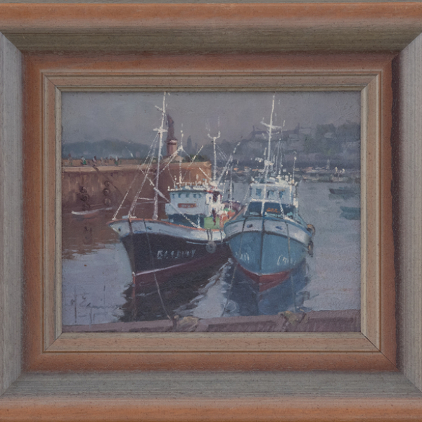 "Barcos de Pesca"  MIGUEL EGUILUZ (Amorebieta, 1934)