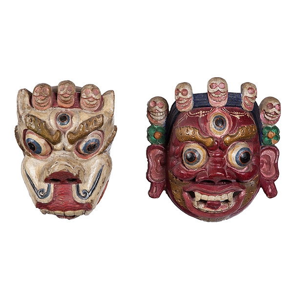Dos máscaras tibetanas