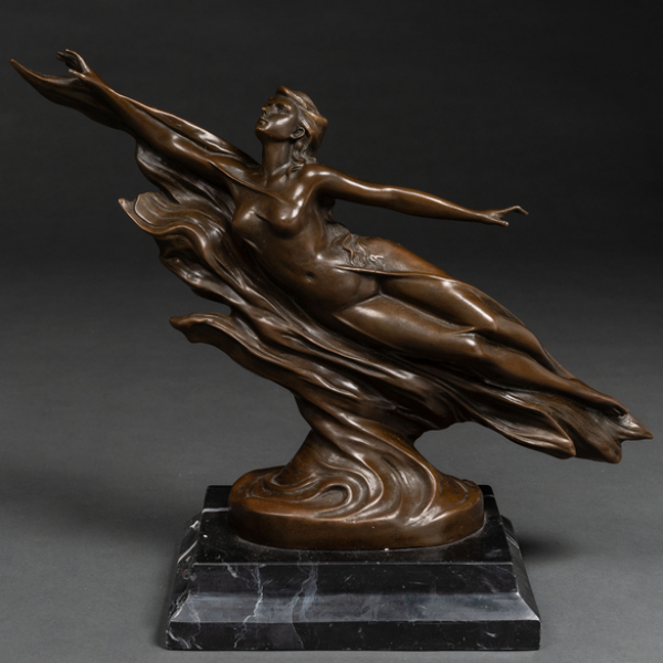 "La Mediterránea" Escultura realizada en bronce siguiendo modelos de Charles.
