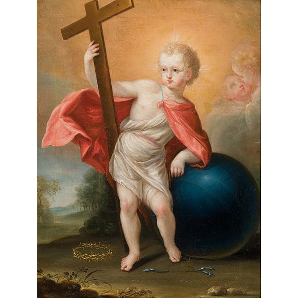 ESCUELA ESPAÑOLA S XVIII   "Niño Jesús".
