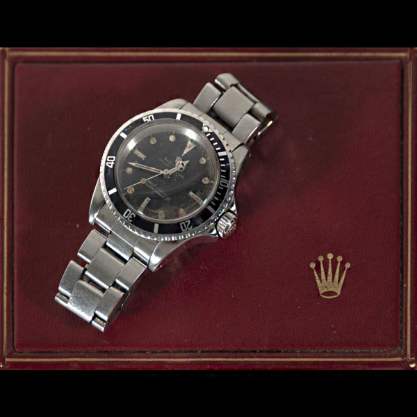 Elegante Reloj Rolex modelo 5513, años 60, con caja. 