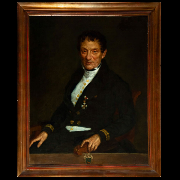 Vicente López Portaña (Valencia, 1772 - Madrid, 1850).   Retrato. Óleo sobre lienzo. 