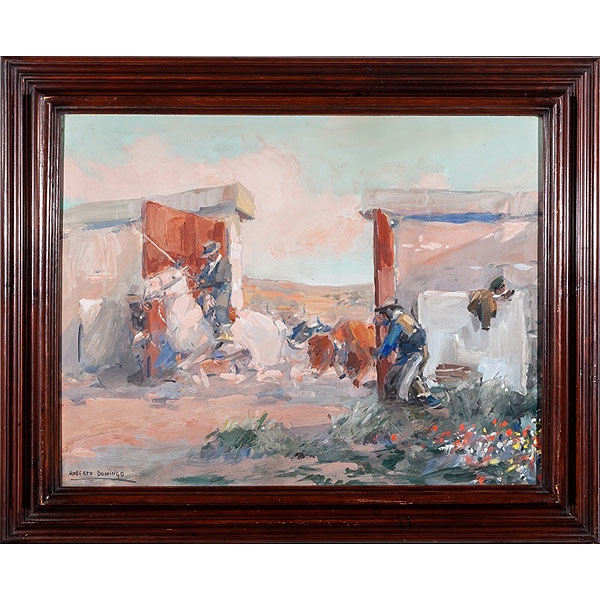 Roberto Domingo y Fallola (París, 1883 - Madrid, 1956) "La entrada de los toros"