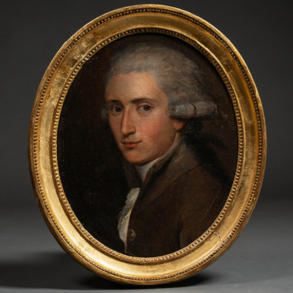 "Retrato de Caballero"  ESCUELA FRANCESA DEL SIGLO XVIII  