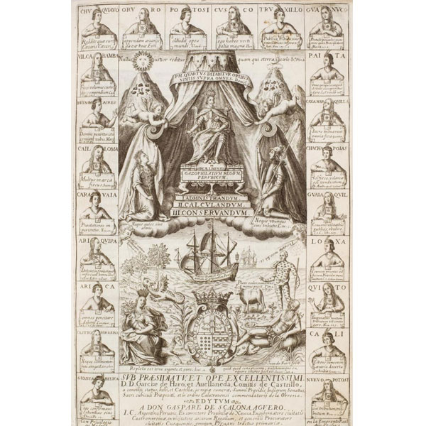GASPARE DE SCALONA AGUERO - "ARCAE LIMENSIS GAZOPHILATIUM REGIUM PERUBICUM. I. Administrandum. II. Calculandum. III. Conservandum". 1647