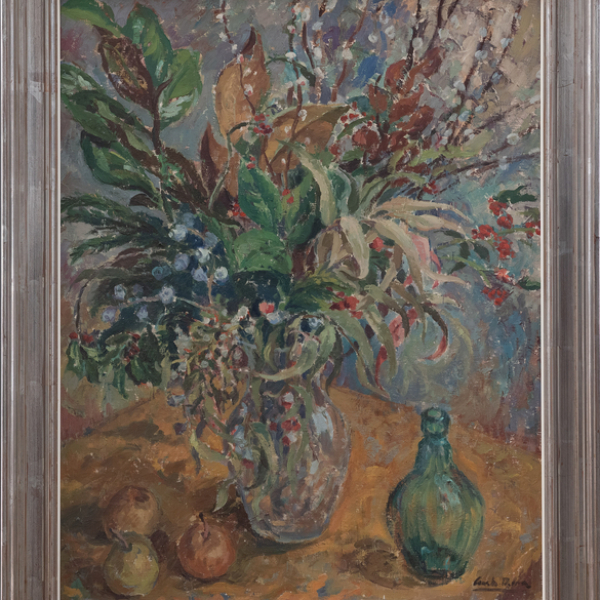 "Bodegón de flores" ANA MARÍA PARRA (San Sebastián, 1928)