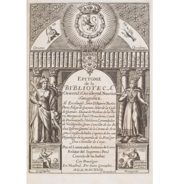 ANTONIO DE LEÓN Epítome de la bibliotea oriental i occidental 1629