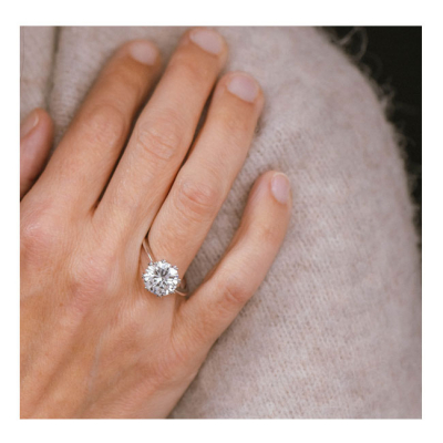 Bellísimo anillo solitario con gran diamante?