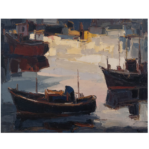 "Barcas" VALENTÍN MANTEROLA (Zumaia, 1946)