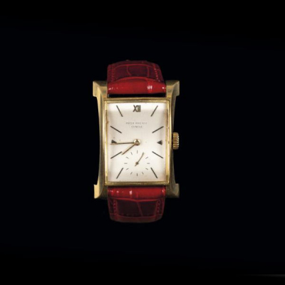 Reloj de pulsera Patek Philippe Eiffel Tower de oro para caballero. 1951