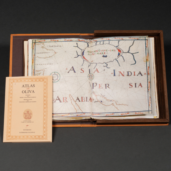 Facsímil Libro Atlas de Joan Riczo, Alias Oliva. Editorial Cesar Olmos, Quinto centenario. Ejemplar 71/500