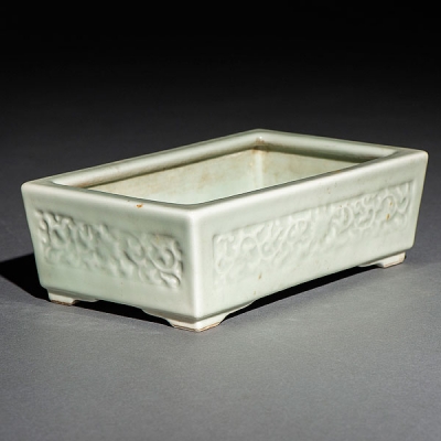 Jardinera rectangular en porcelana china