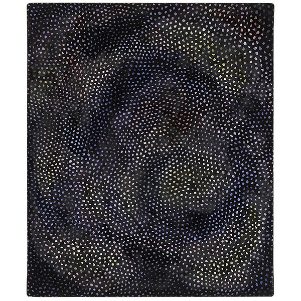 Yayoi Kusama.   "Infinity Nets (1993)". Óleo sobre lienzo. Firmado, fechado (1993) y titulado al dorso.