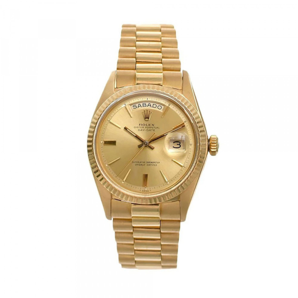 Importante Reloj de pulsera Rolex Day-Date del 1968 Modelo "Kennedy" en oro macizo de 18k.