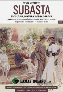LAMAS BOLAÑO. Subasta PINTURA y ESCULTURA 22 y 23 Julio 2025