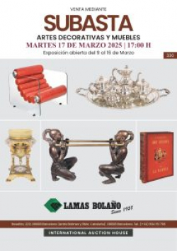 LAMAS BOLA&Ntilde;O. Subasta Artes Decorativas 17 Marzo 2026