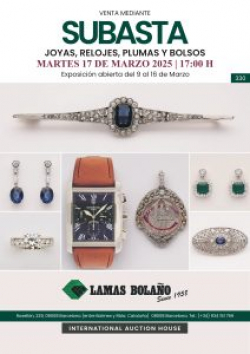 LAMAS BOLA&Ntilde;O. Subasta Joyas 17 Marzo 206
