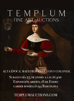 TEMPLUM FINE ART AUCTIONS. Subasta 25 Enero 2024