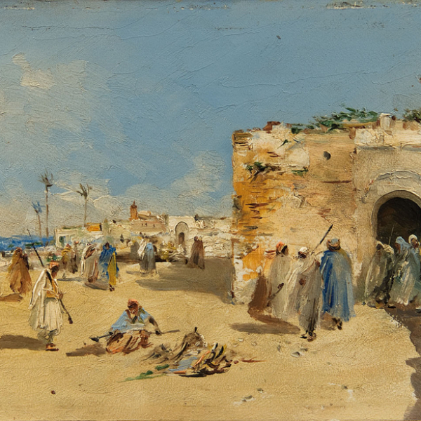 "Escena Árabe"  EMILIO ÁLVAREZ AYON (Granada, 1899 -1972)