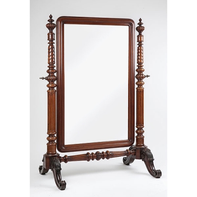 Espejo de vestidor de caoba época victoriana S.XIX