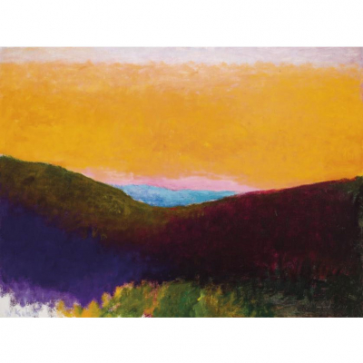 Wolf Khan.   &quot;The gap (1992)&quot;. Óleo sobre lienzo 