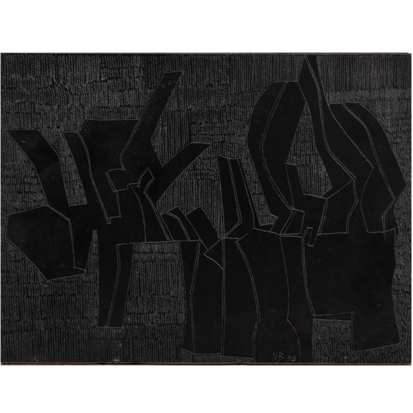 "S/T" 1973 NÉSTOR BASTERRECHEA (Bermeo, 1924- Hondarribía, 2014) Piedra grabada