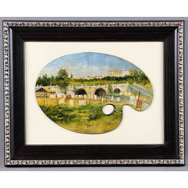 NÓNIMO, S.XIX-XX. "Ropa tendida en el Manzanares".