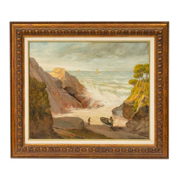 ANTONIO COSTA ELIAS  (1895) "Marina con personajes"