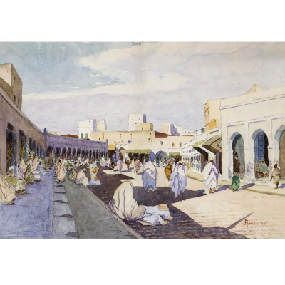 Antonio Got Insausti. &quot;Zoco (c. 1910)&quot;. Acuarela sobre papel. Firmada 