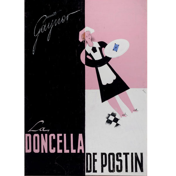 Antoni Clavé (1913 - 2005).  "La Doncella de postín". 