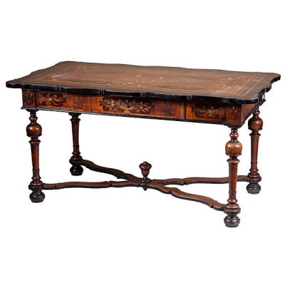 Mesa de centro italiana con marqueter&iacute;a