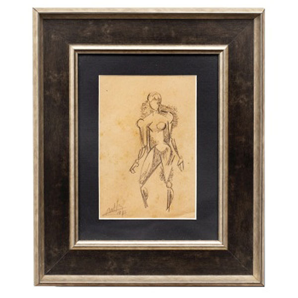 WIFREDO LAM  (Sagua la grande, Cuba 1902 - Paris 1982) "Mujer"