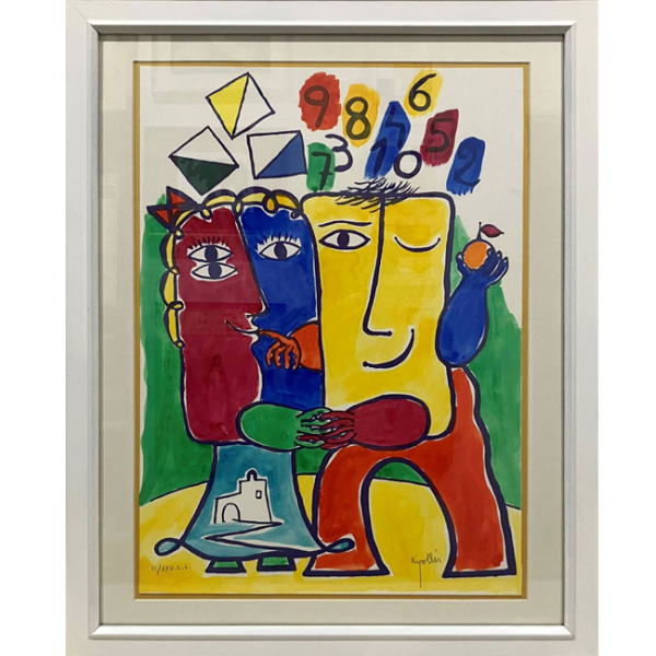 Juan Garc&iacute;a Ripoll&eacute;s. Serigraf&iacute;a sin t&iacute;tulo firmada y numerada II / XXV.C.L. (CA 1970).  